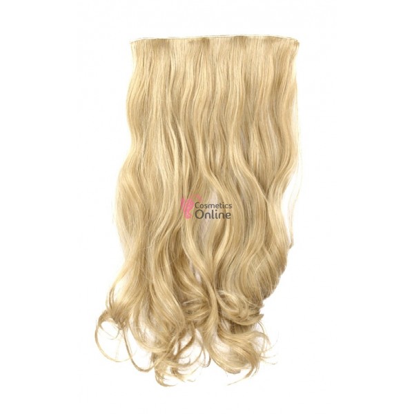 Extensie de par cu 5 Clips On delux dubla ondulata de 50 cm, Blonde Mixt 7211003